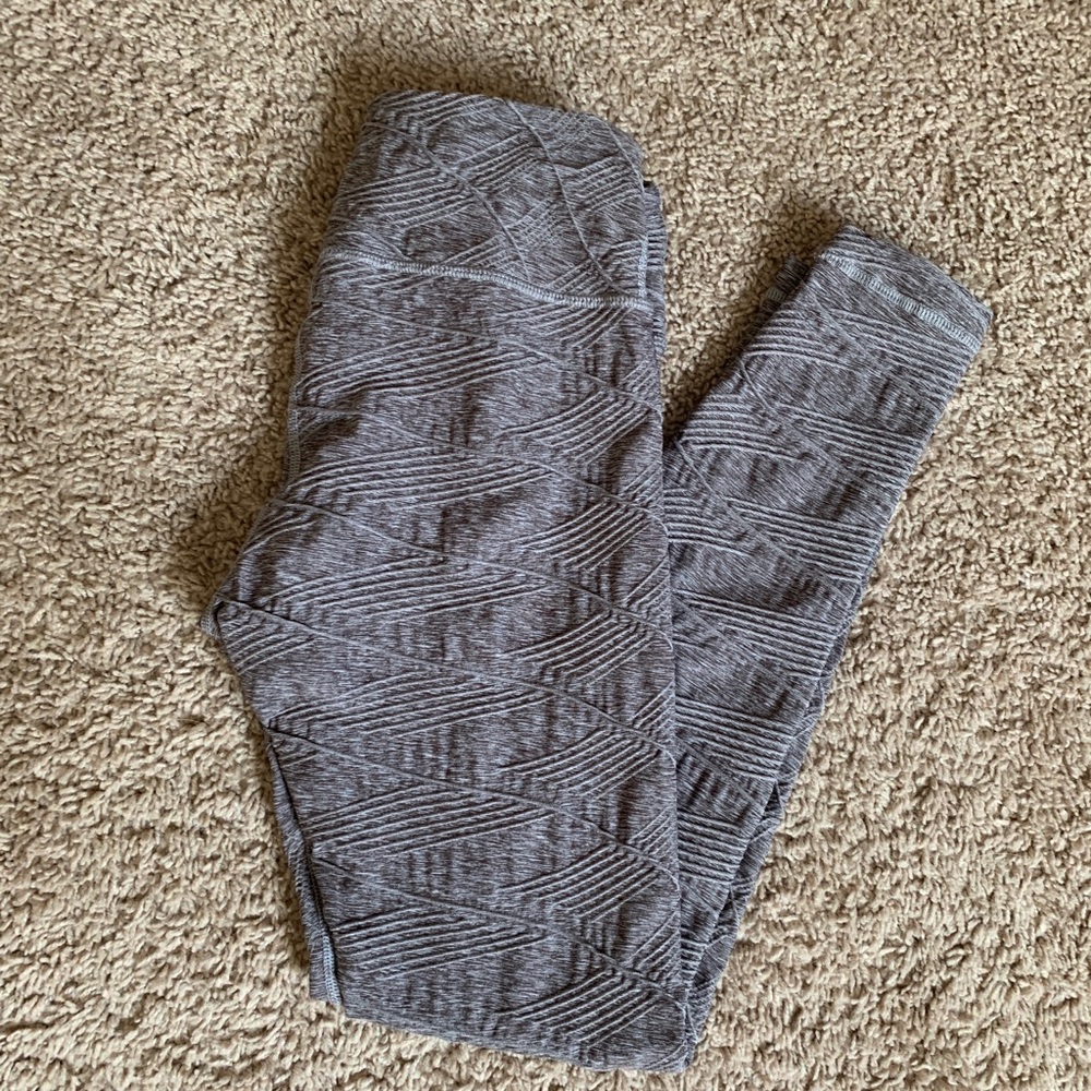 Leggings - mauve/purple and grey